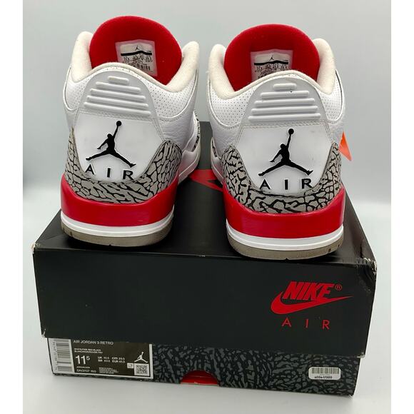 Air Jordan 3 Retro Fire Red 136064-116 M11.5 Preowned #132
